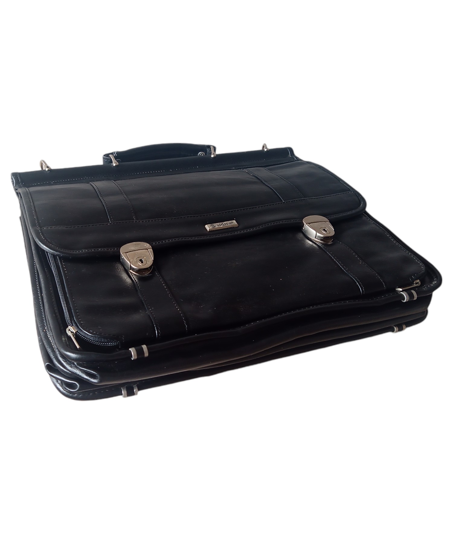 Geniş Boy Anahtarlı Evrak Çantası Kaliteli Suni Deri Evrak Çantası, Laptop Çantası İş Çantası Çok Gözlü