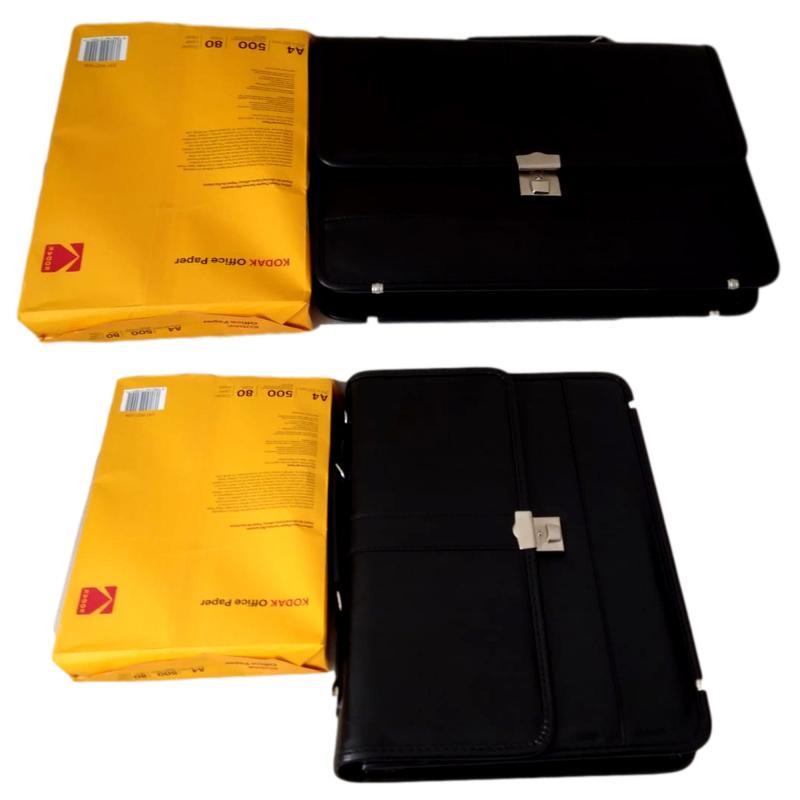 Kilitli Askılı Evrak Çantası ve Dosya Çantası Kaliteli Suni Deri Şık Tasarım 29 cm x 40 cm