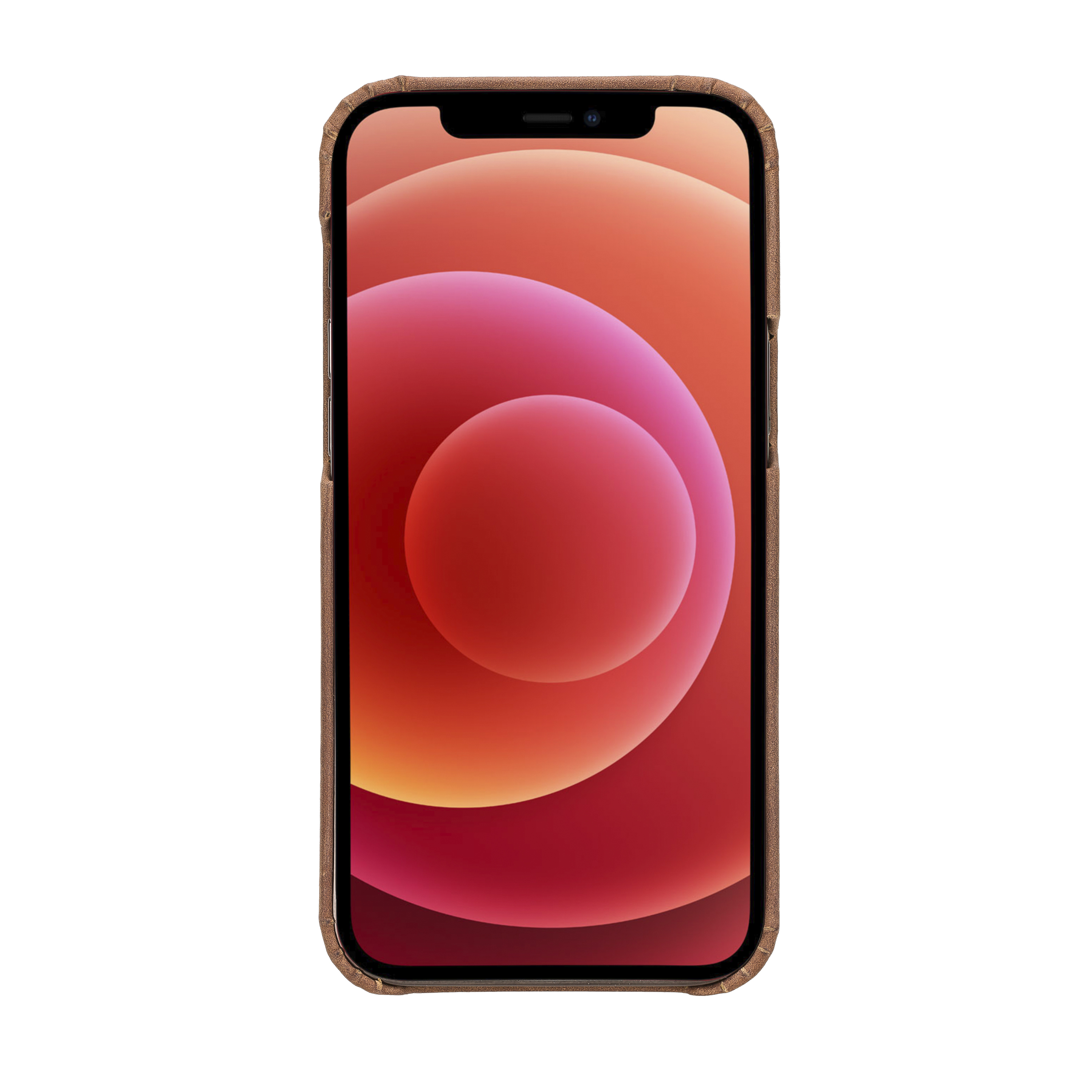 Apple iPhone 12 Pro Max Uyumlu Deri Arka Kapak F360 G2