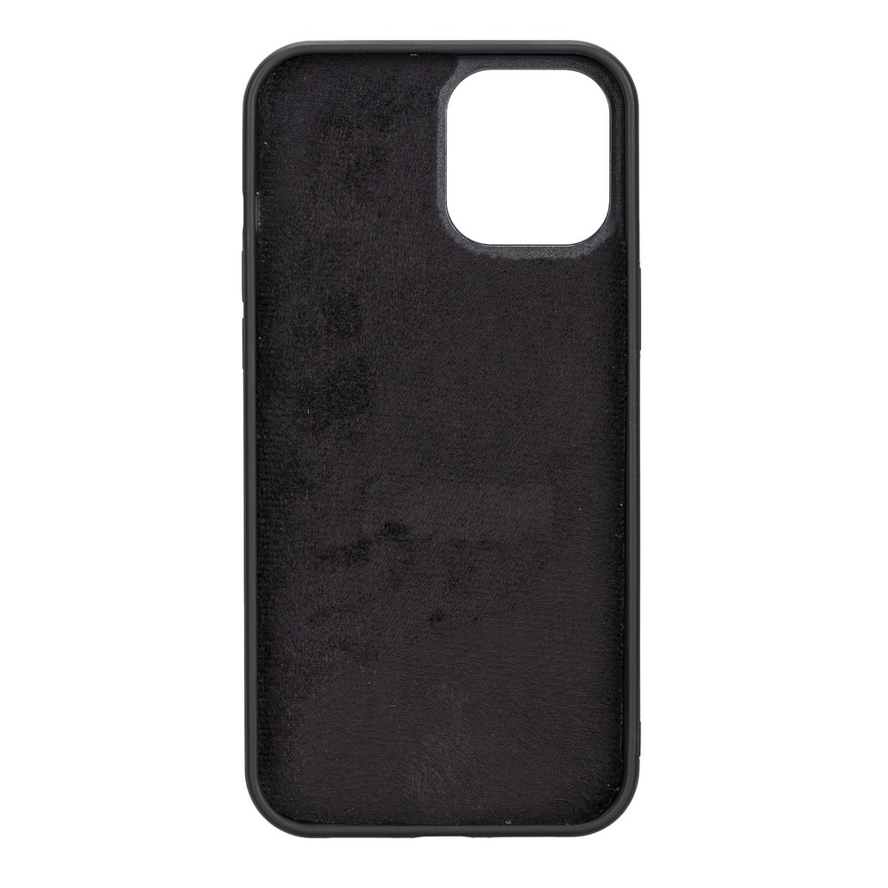 Apple iPhone 12 Pro Max Uyumlu Deri Cüzdanlı Kılıf RST1 Siyah