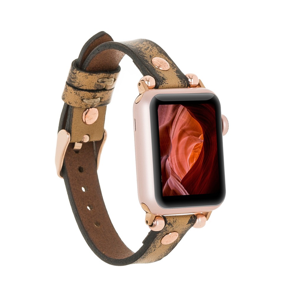 Apple Watch Uyumlu Deri Kordon 38-40-41mm RT V12SEF