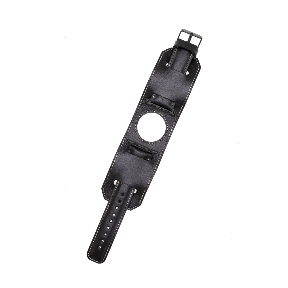 Apple Watch Uyumlu Deri Kordon 42-44-45mm Cuff RST1