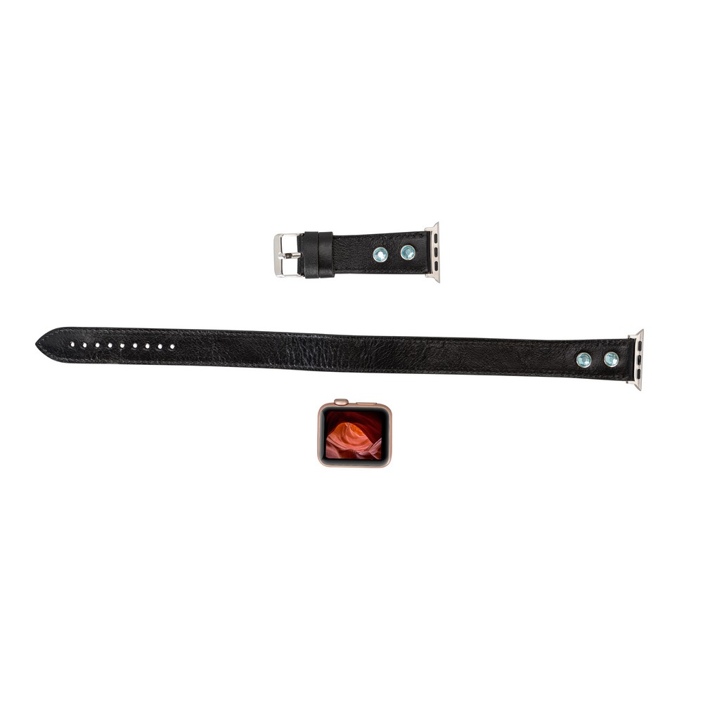 Apple Watch Uyumlu Deri Kordon 38-40-41mm DT FT RST1