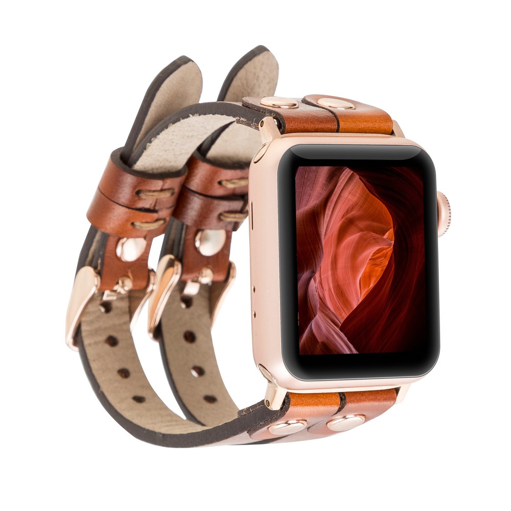 Apple Watch Uyumlu Deri Kordon Ely Double Tour RST2EF