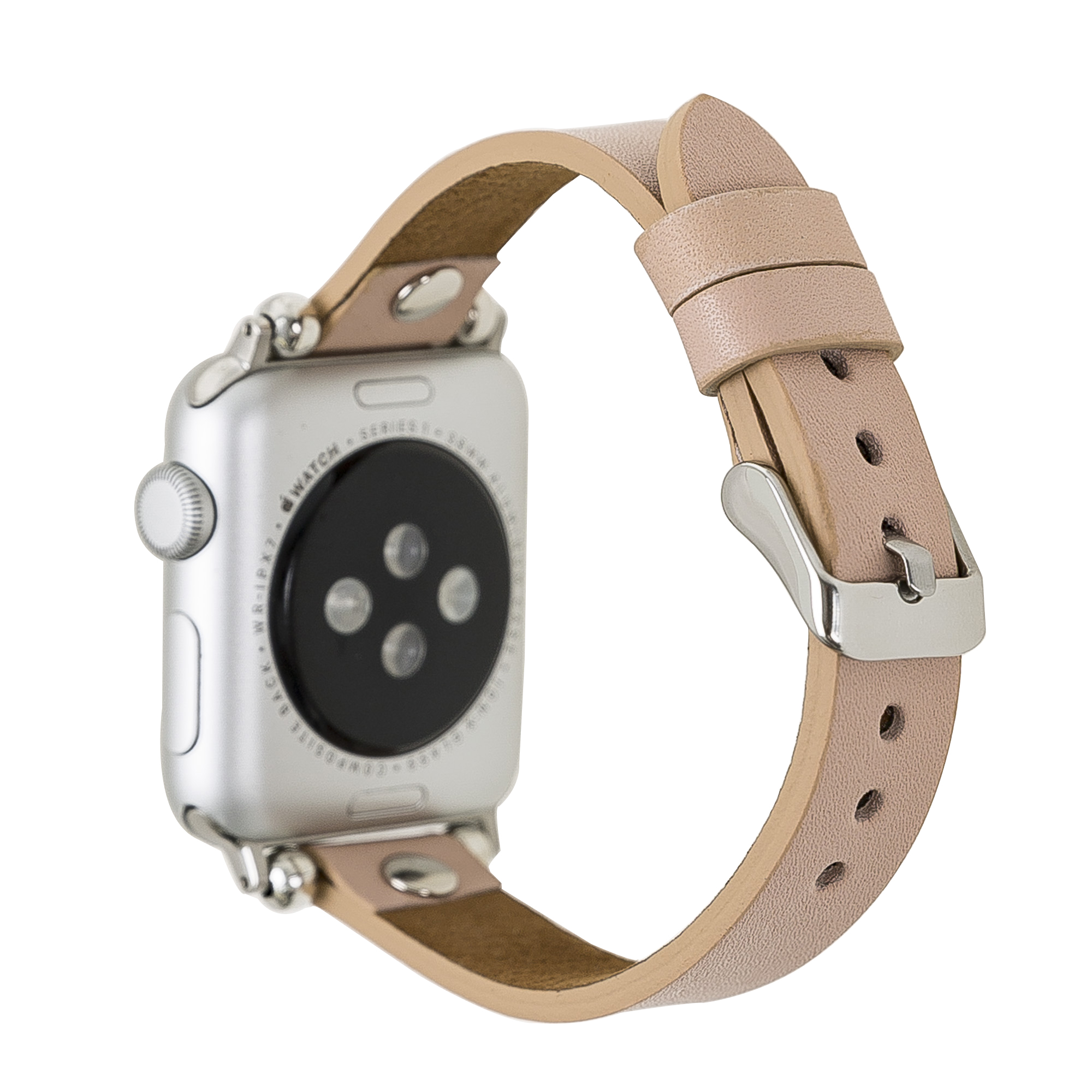 Apple Watch Uyumlu Deri Kordon 38-40-41mm ST NU1 Pembe
