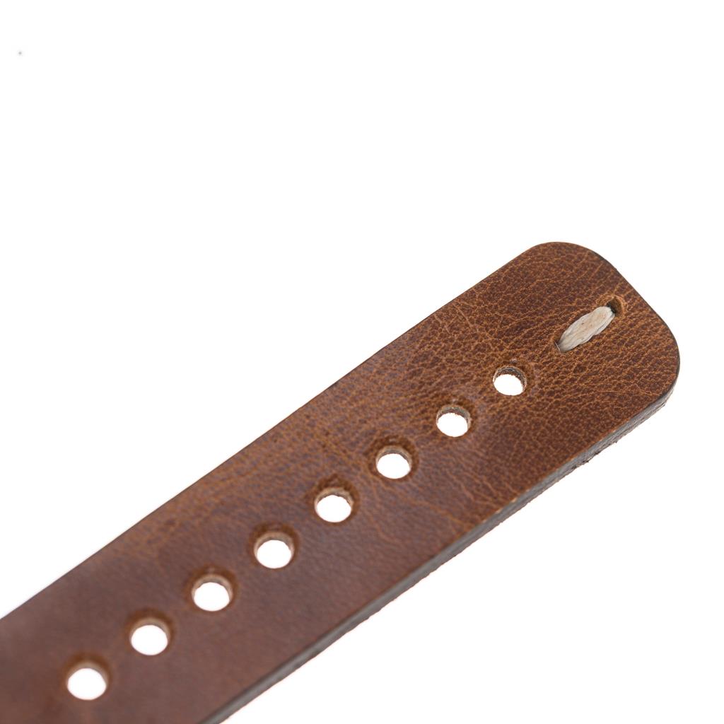 Apple Watch Uyumlu Deri Kordon 42-44-45mm Cuff V18