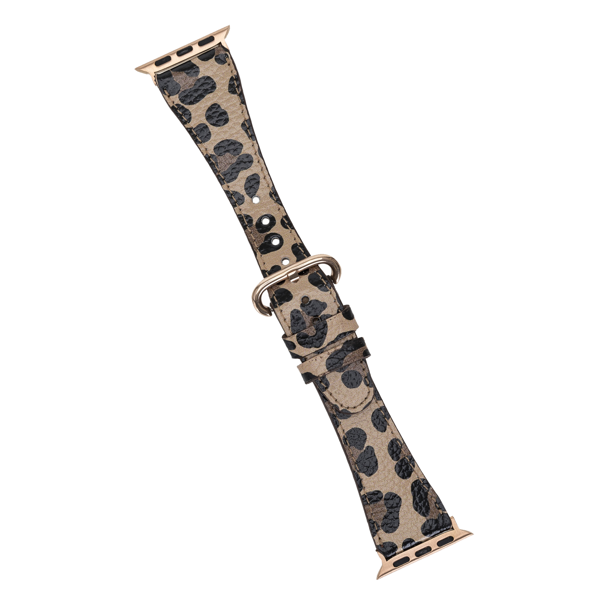 Apple Watch Uyumlu Deri Kordon 38-40-41mm Roma Leopar