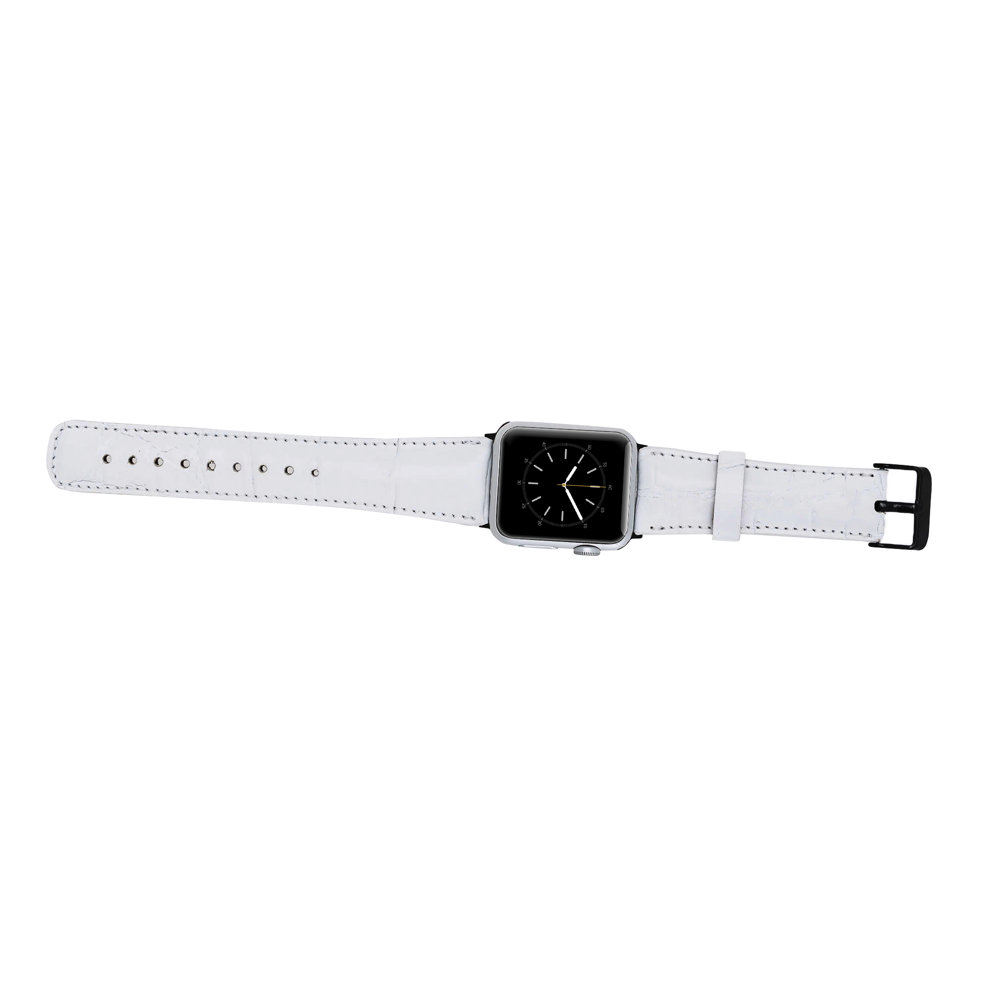 Apple Watch Uyumlu Deri Kordon 42-44-45mm F3 Beyaz