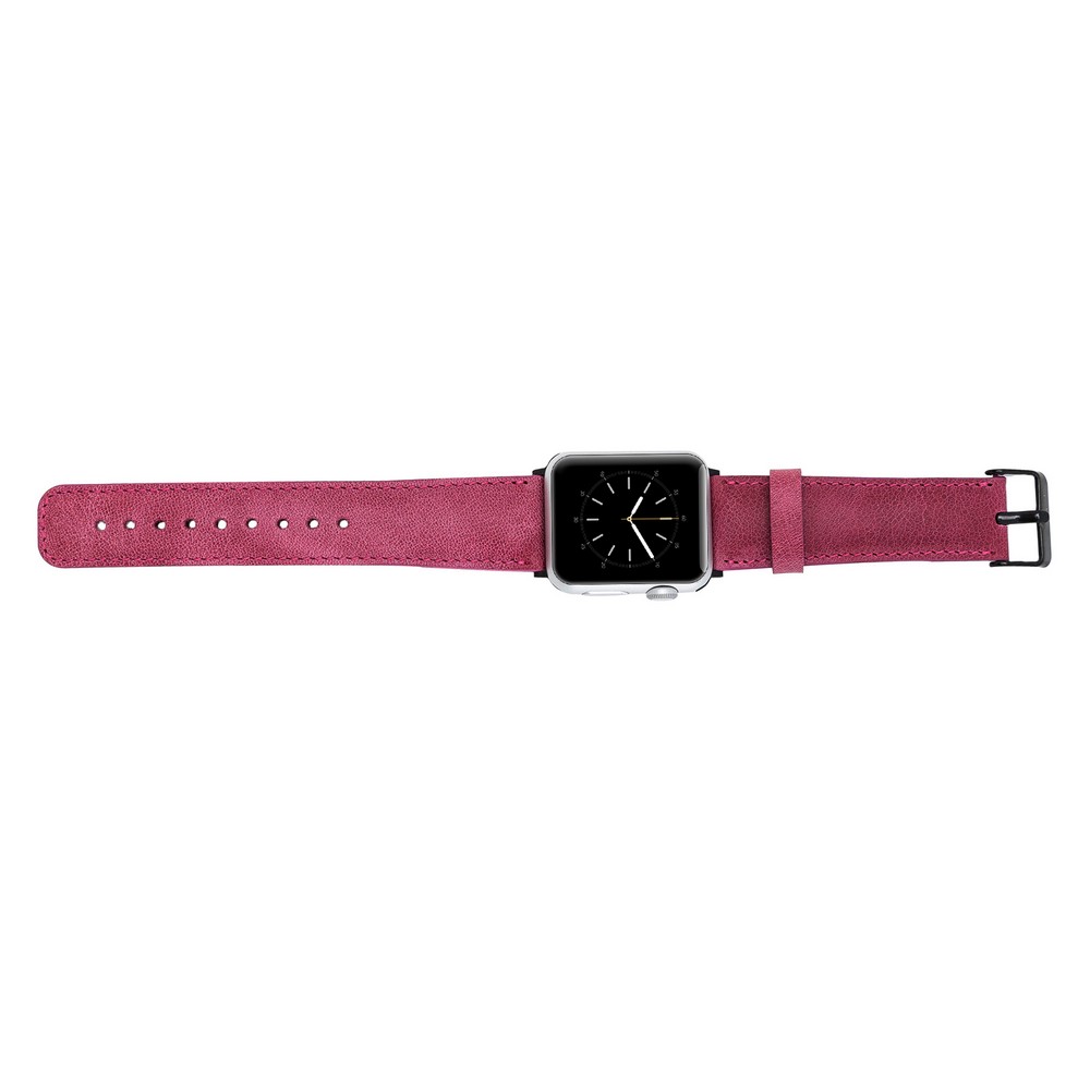 Apple Watch Uyumlu Deri Kordon 38-40-41mm TN08 Pembe