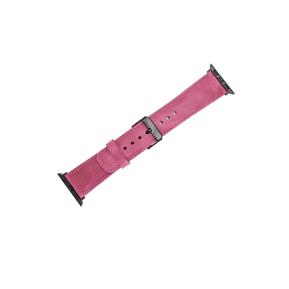 Apple Watch Uyumlu Deri Kordon 38-40-41mm TN08 Pembe