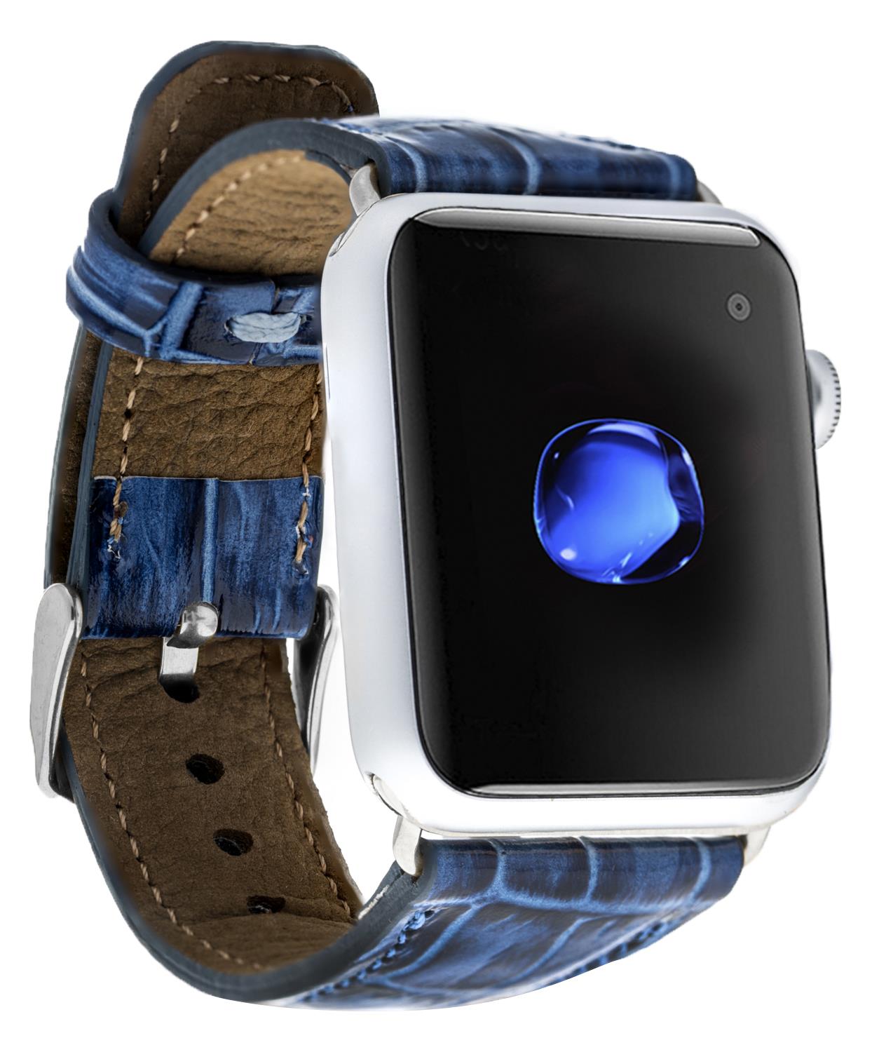 Apple Watch Uyumlu Deri Kordon 42-44-45mm Croco YK07