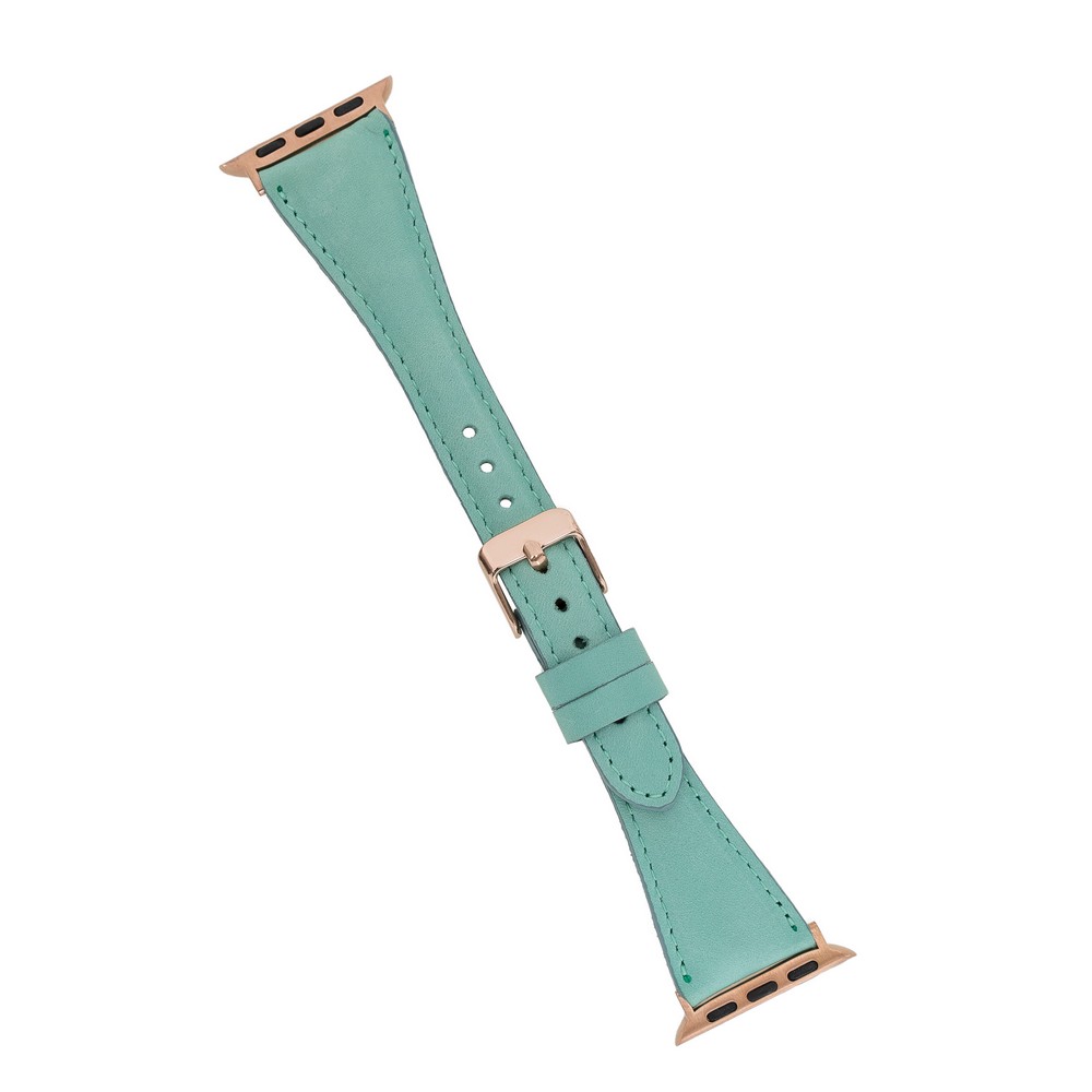 Apple Watch Uyumlu Deri Kordon 42-44-45mm Slim BRN7