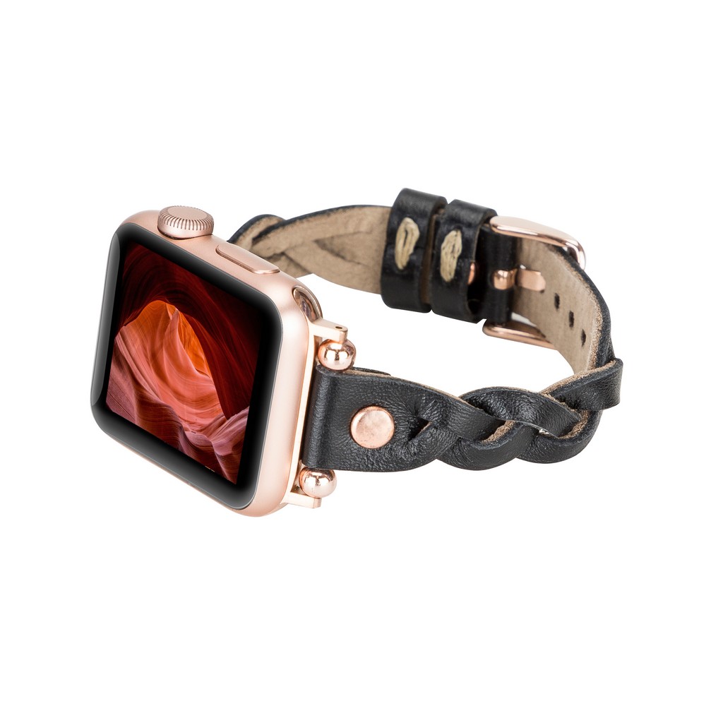 Apple Watch Uyumlu Deri Kordon Wanda 38-40-41mm RT RST1