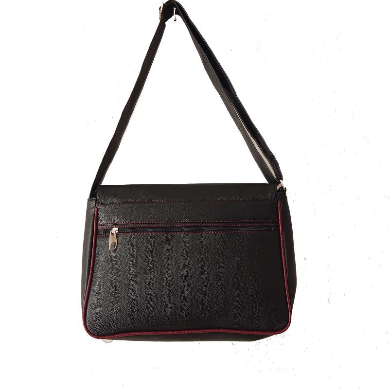 KALİTELİ SUNİ DERİ UNİSEX ASKILI OMUZ ÇANTASI EVRAK ÇANTASI POSTACI ÇANTASI 35X25X8 SİYAH BORDO