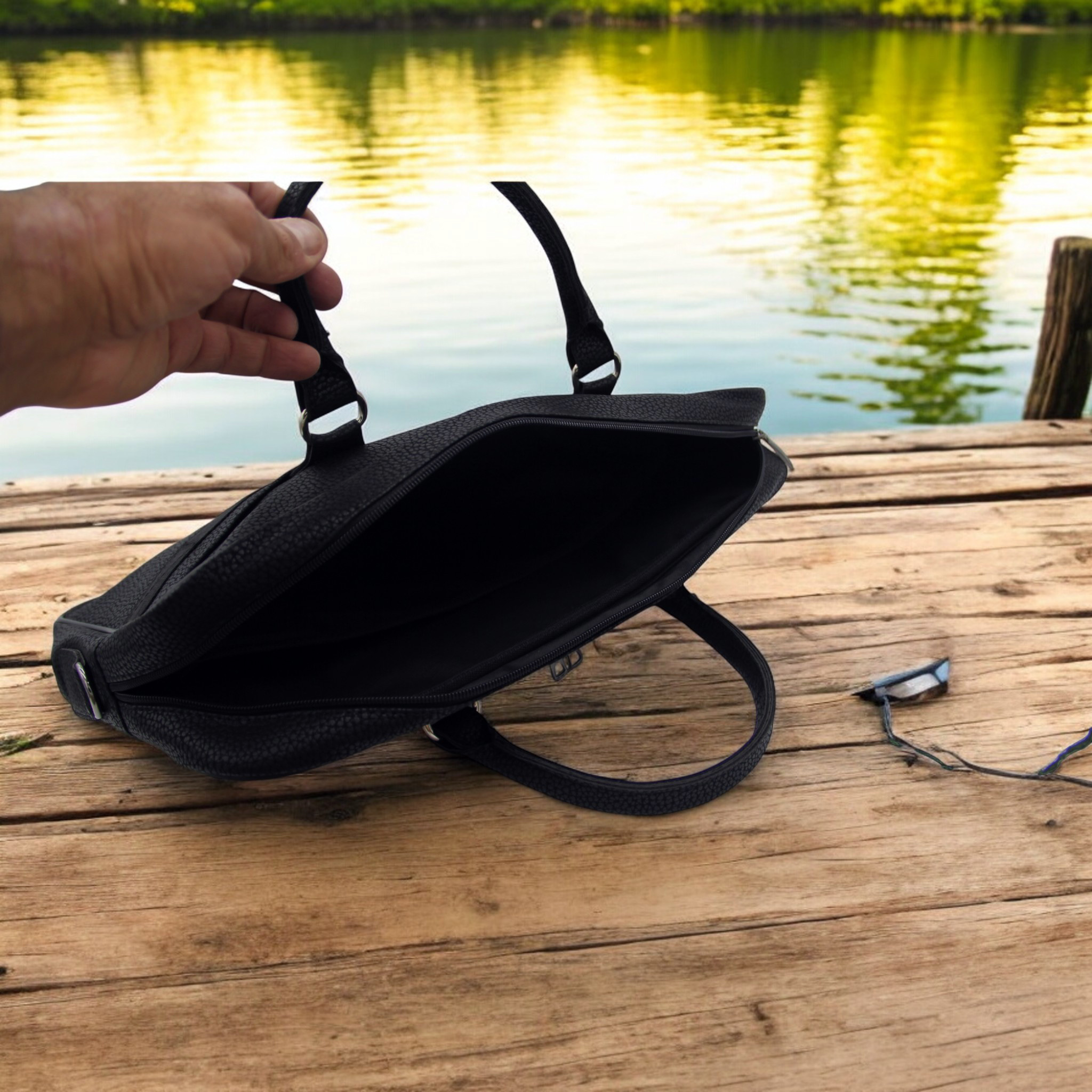 Evrak Çantası, Laptop Çantası İş Çantası Suni Deri 33x42x8 cm