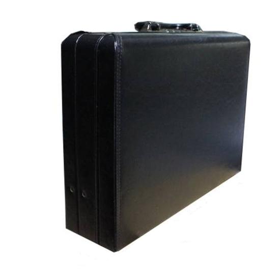 Şifreli  Lüx Evrak Bond Çantası Suni Deri Siyah 33x10x44