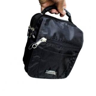 Kaliteli Kumaş El Omuz &Ccedil;antası, Askılı Dik Model El &Ccedil;antası, Ebatları 19 cm x 17 cm x 9 cm