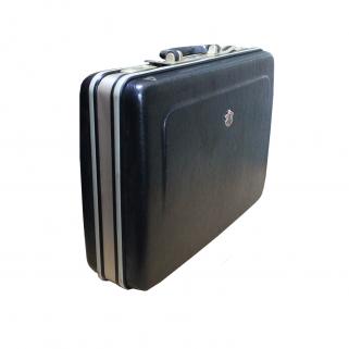 ABS FİBER JAMES BOND EVRAK SEYAHAT &Ccedil;ANTASI KİLİTLİ ŞİFRELİ IPAD B&Ouml;LMELİ SİYAH BORDO RENKLİ 29X43X11