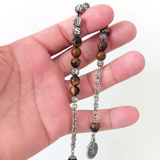 Kişiye özel Harfli Kaplangözü Taşı Zaza Tesbih