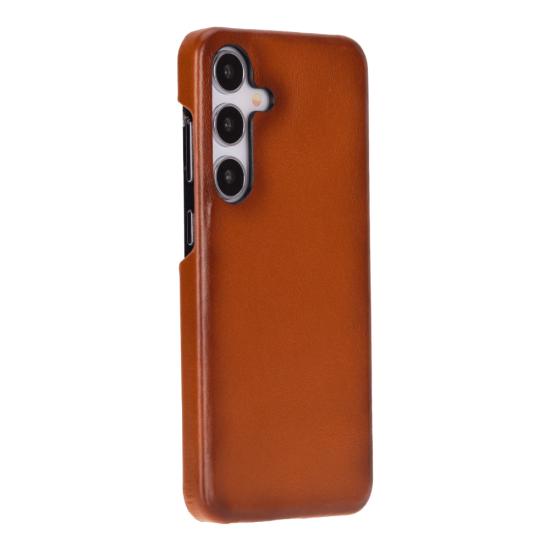 Samsung Galaxy S25 Uyumlu, Hakiki Deri, El Yapımı Arka Kapak, Gölgeli Taba