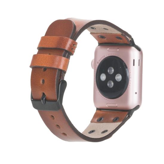 Apple Watch Uyumlu Deri Kordon Cross 42-44-45mm BT RST2E