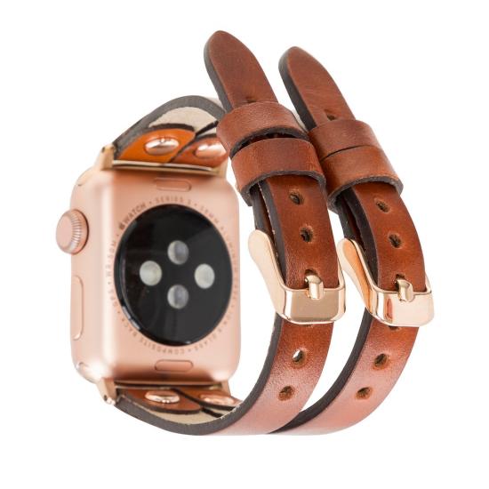 Apple Watch Uyumlu Deri Kordon Ely Double Tour RST2EF
