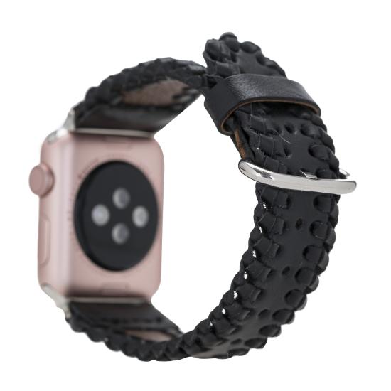 Apple Watch Uyumlu Deri Kordon 42-44-45mm SM43 RST1