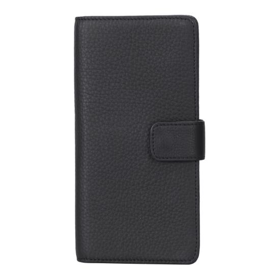Coppet 6.7 inch Uyumlu Deri Kartlıklı Kılıf ERC1 Siyah