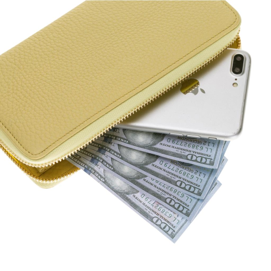 Seville Deri Kadın Cüzdan FLB21 Limon Sarı