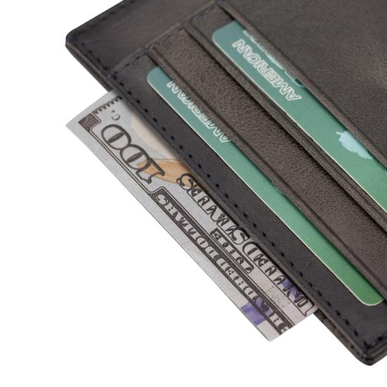 Deri Kartlık BLWL018 TN18EF Gri