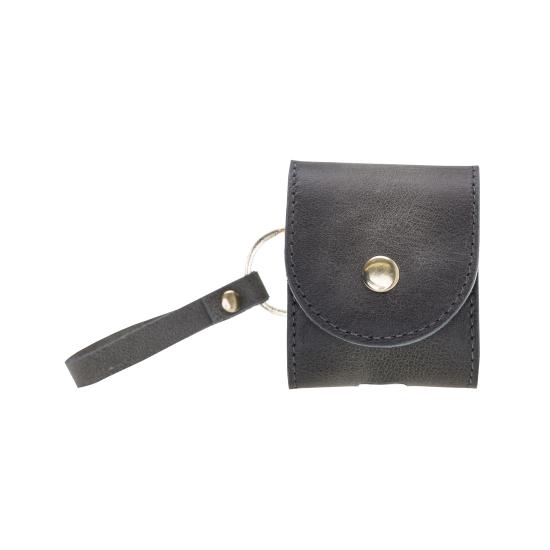 Apple AirPods 2.nesil Uyumlu Deri Kılıf Mai Snap TN18 Gri