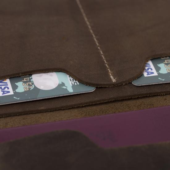 Deri Cüzdan Pasaport PH02 RO6 Kahve