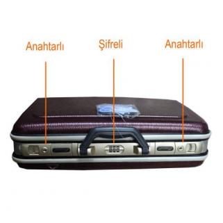 ORTA BOY ABS BOND EVRAK &Ccedil;ANTASI &Ccedil;İFT ANAHTAR KİLİTLİ VE ŞİFRELİ NOTEBOOK B&Ouml;LMELİ KAMPANYALI FİYAT0  35x47x13