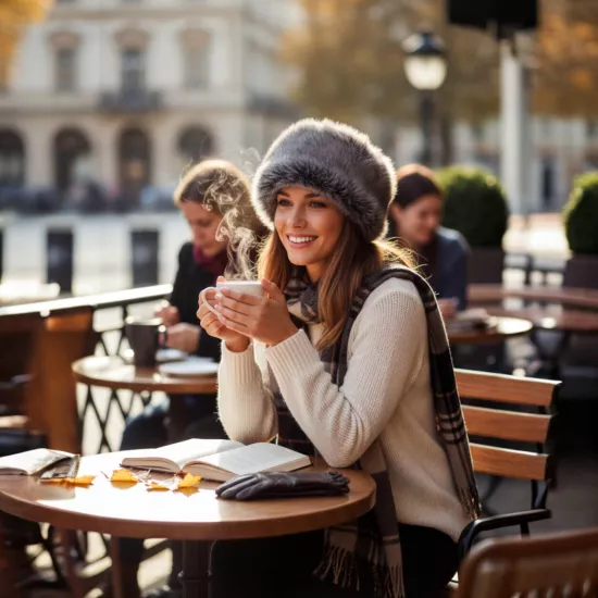 El İşçiliğiyle Hazırlanmış Hakiki Deri Börk Kışa Meydan Okuyun