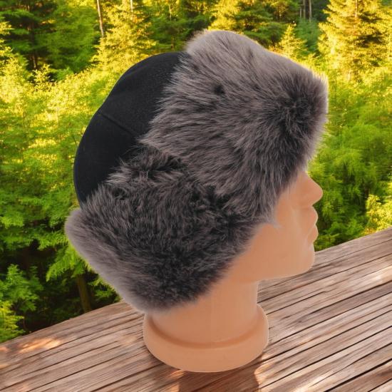 Toskana Deri Börk Yumuşak Dokulu Bere Kürklü Börk Erkek Börk Kadın Börk 