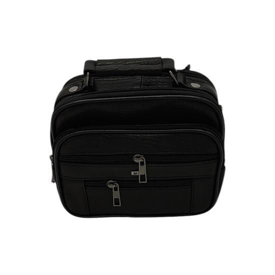 Deri Askılı Yatay Model Erkek El Çantası 15x18x9 cm