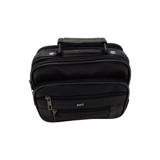 Deri Askılı Yatay Model Erkek El Çantası 15x18x9 cm