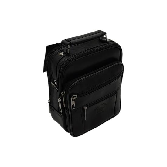 Deri Askılı Yatay Model Erkek El Çantası 15x18x9 cm