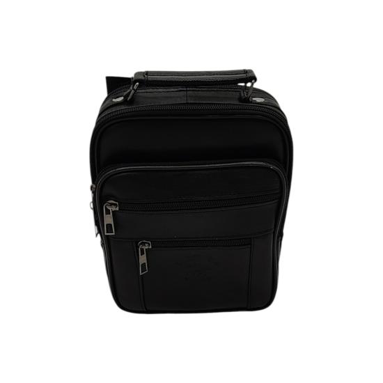 Deri Askılı Yatay Model Erkek El Çantası 15x18x9 cm