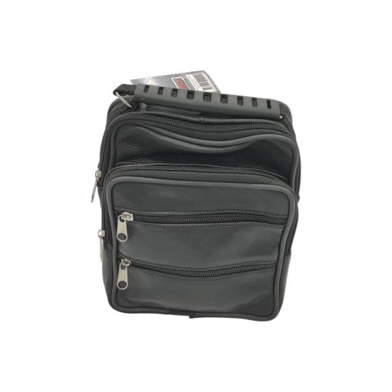 Deri Askılı Yatay Model Erkek El Çantası 15x18x9 cm