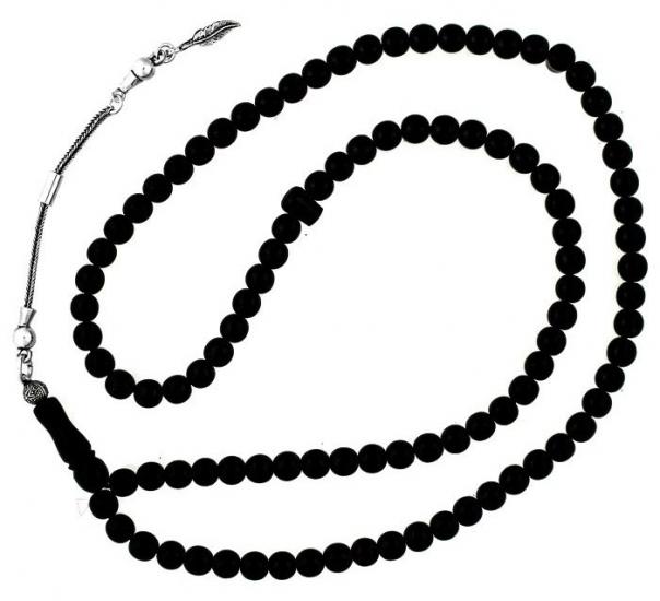 99’luk 6,5 mm Hakiki Erzurum Oltu Taşı Namaz Tesbihi ER990001