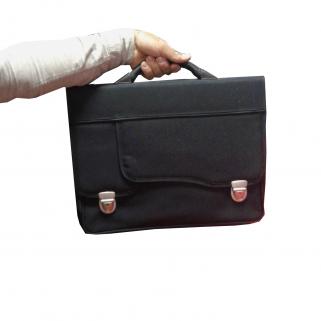      LAPTOP EVRAK OMUZ ASKILI ÇANTA KALİTELİ KUMAŞ SİYAH RENKLİ