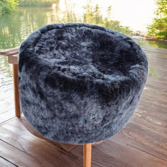 Hakiki Deri Yuvarlak Model Fes Gerçek Deri Kafkas Kalpağı Bere Şapka Krem Renkli