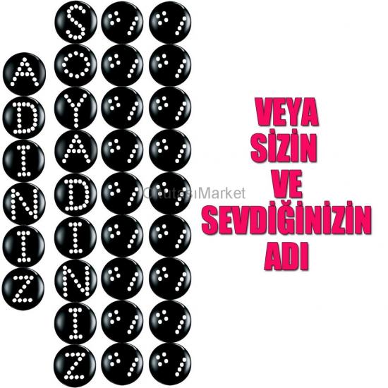 Gümüş Kakma İşlemeli İsimli Gürcistan Oltu Tesbih GRGVK001