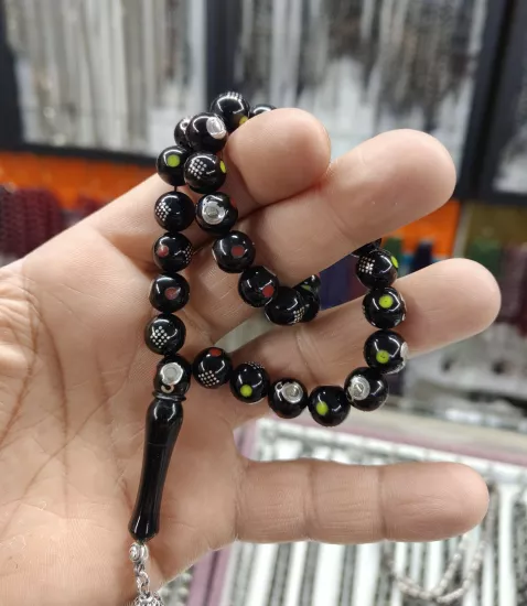 Galatasaray figürlü Oltu tesbih