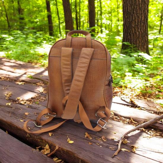 Alpe Gerçek Deri Sırt Çantası Seyahat Çantası 