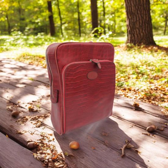 Alpe Gerçek Deri Sırt Çantası Seyahat Çantası 