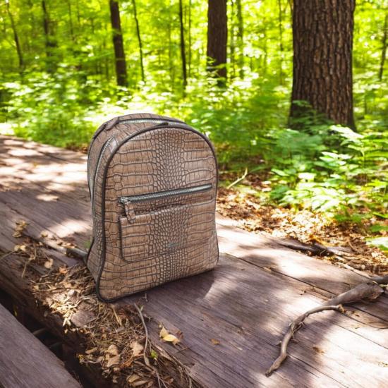 Alpe Gerçek Deri Sırt Çantası Seyahat Çantası 