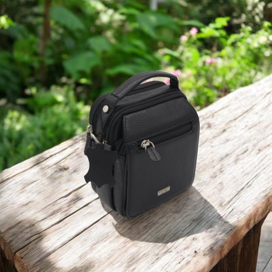 Alpe Gerçek Deri Askılı El Çantası