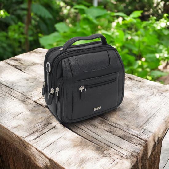 Alpe Gerçek Deri Askılı El Çantası